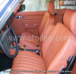 Mercedes Benz (R107) SL Snf talyan Hakiki Deri Deme