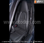 Porsche 911 (996) Carrera Alman OEM Schwarz Hakiki Deri Döşeme